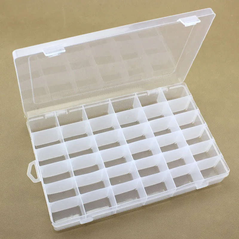 

Display Case Multi-purpose Durable Versatile Convenient Compartment Bead Organizer Plastic Case Space-saving Earring Holder