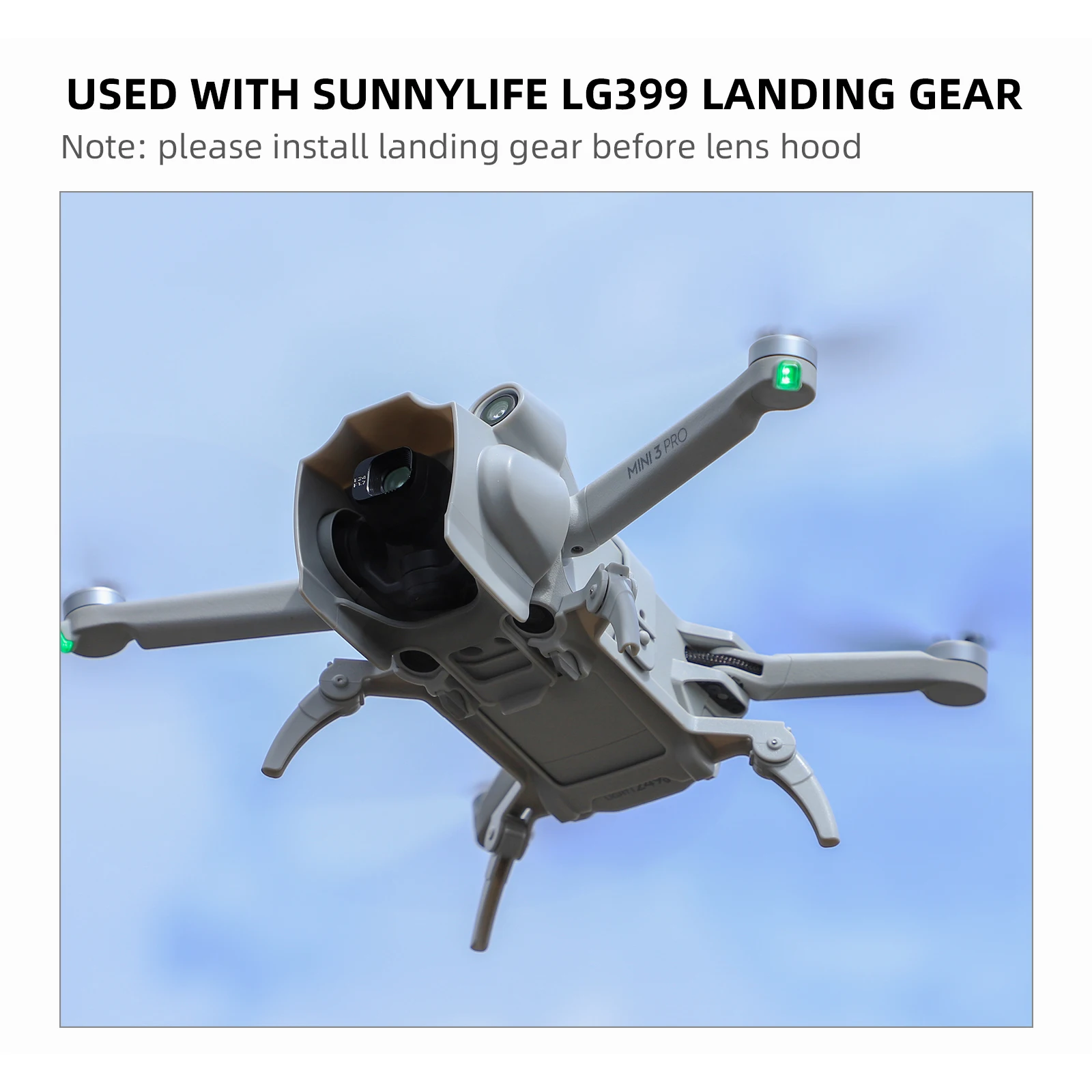 Lens Hood For DJI Mini 3 Pro Drone Accessories Anti-glare Lens Sunshade Sunhood Protective Cover Guard Camera Protector