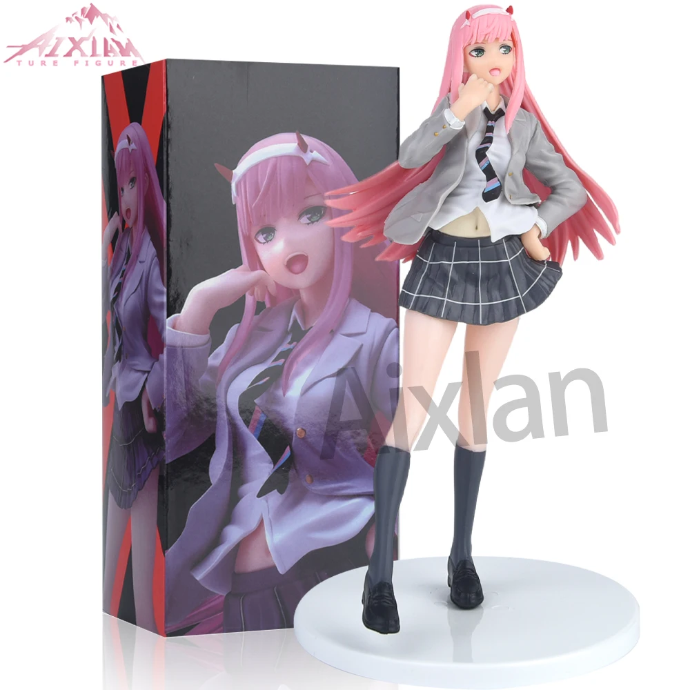 SEGA Darling in The Franxx Zero Two Figure, 20cm PVC Action Model, Articulated Anime Collectible Official Anime Collectors Gift