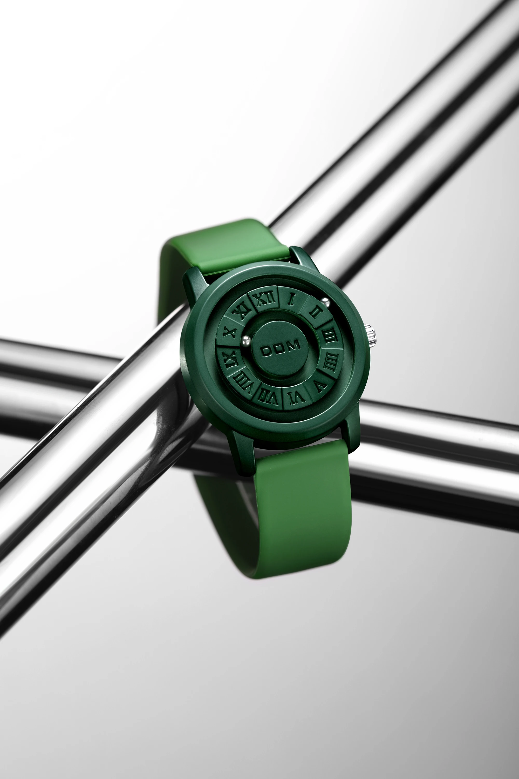 DOM trend concept Personality couple neutral watch Creative Roller pointer magnetic men's and women's fashion waterproof watch