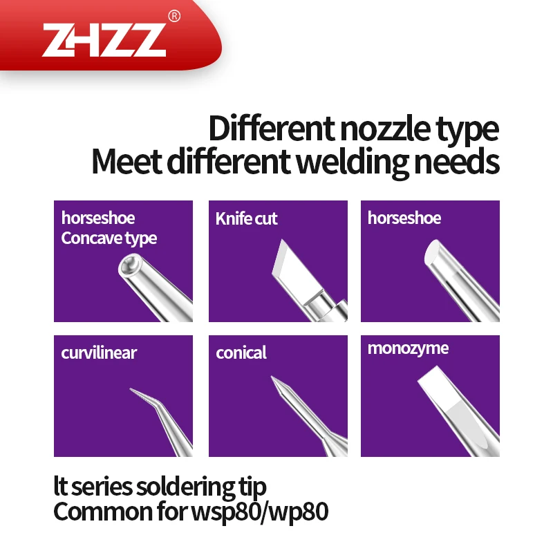 Punte per saldatore serie LT LT1 LT1LNW LT1LX LT22CP LT33CP LTKN LTKNS LTKNSL per WP80 WSP80 maniglia WSD81 stazione di saldatura