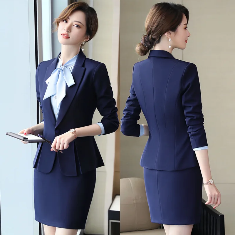 8812Red Suit Women's Business Wear Business Formal Wear Temperament Slim-Fit Suit Jacket Work Clothes Workwear