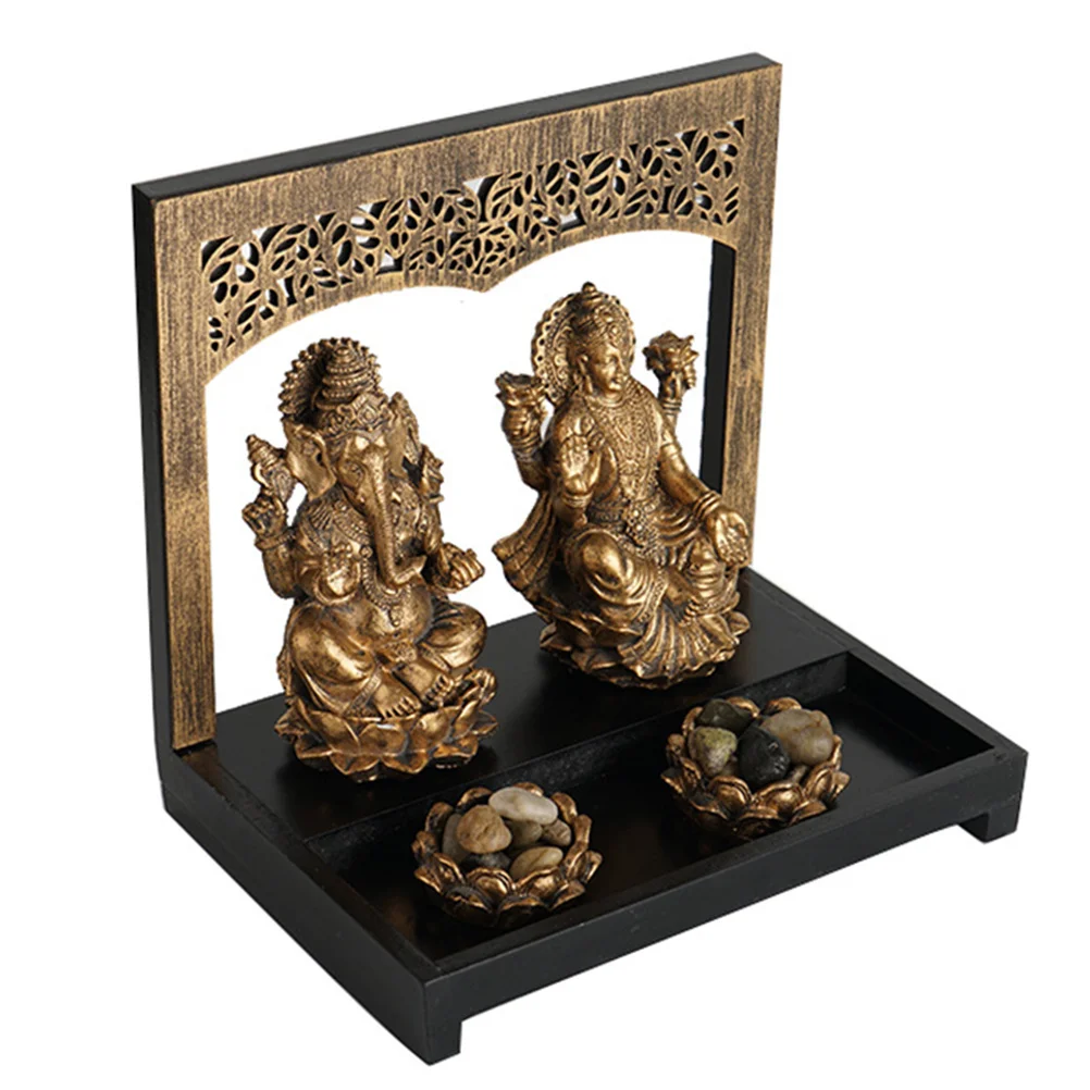 رائع الراتنج تمثال بوذا الجلوس نمط الكلاسيكية منحوتة ديكور غرفة مكتب المنزل الراتنج البوذية تمثال الحرف حلية