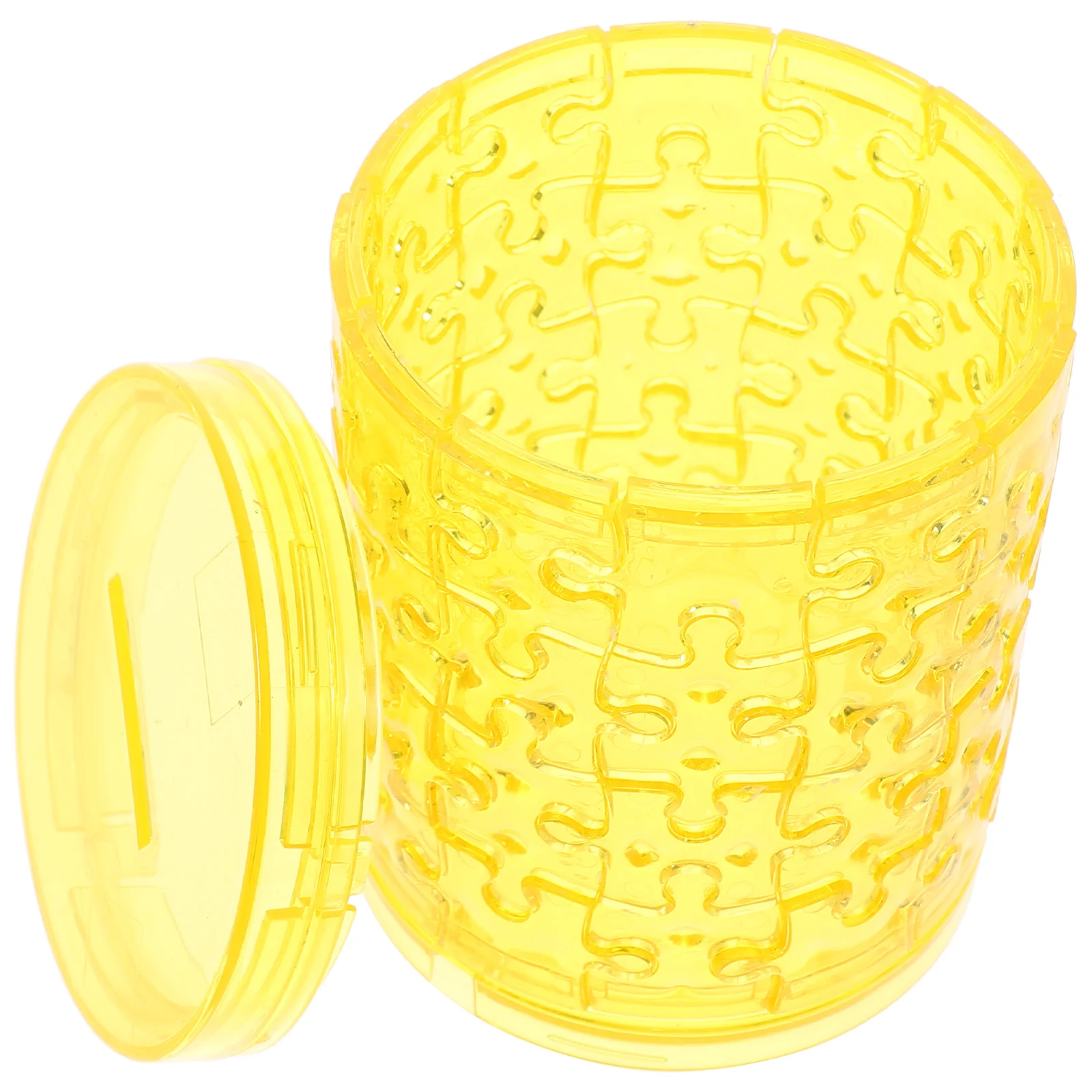 

Piggy Bank Desktop Saving Clear Coin Table Money Holder Container Plastic Jar For Adults Transparent Puzzle Storage Box Change