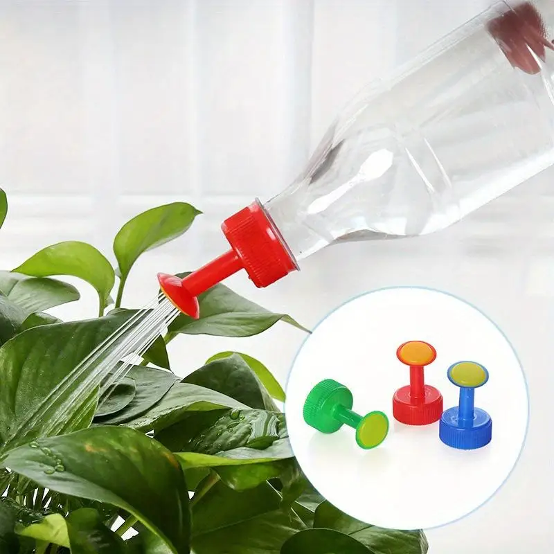 3pcs Portable Bottle Cap Sprinkler Garden Plant Watering Spout Sprayers Gardening Nozzles Waterers Seedling Irrigation Tools