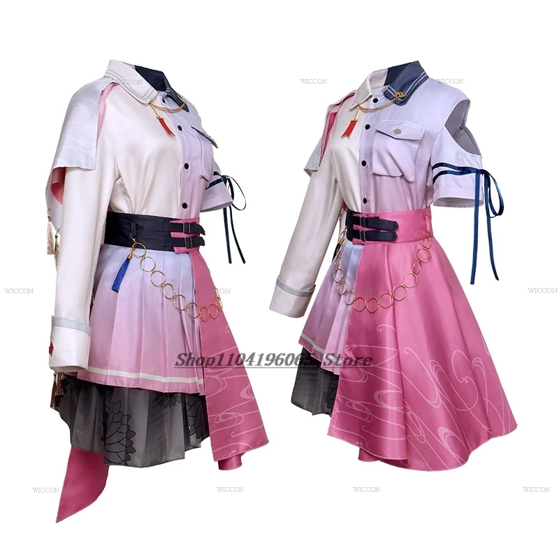 Otori Emu Tenma Saki Akiyama Mizuki Momoi Airi Cosplay Costume Pink Dress Game Uniforms Project Sekai Colorful Stage 4th Outfit