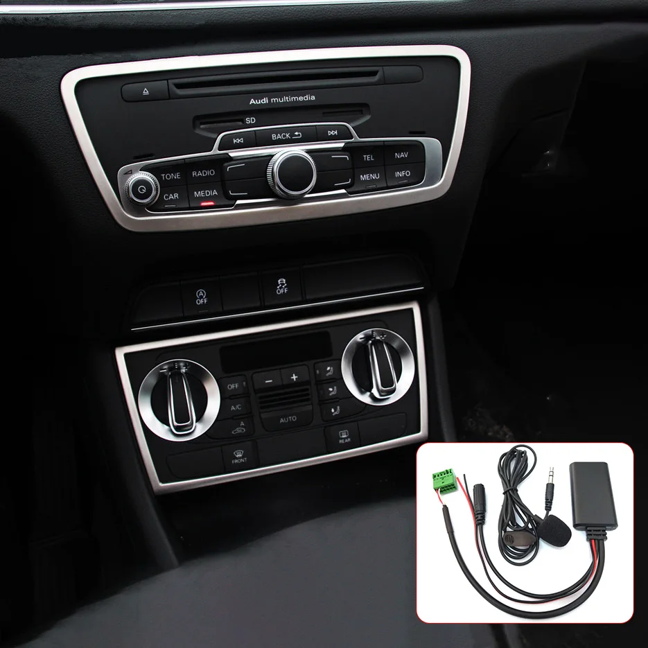 12Pin HIFI Wireless Music Transmission Car Audio Bluetooth Cable Adapter Microphone for Audi A3 Q3 R8