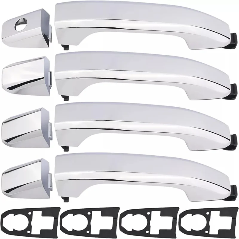 

4PCS Chrome Exterior Door Handle For Silverado 1500 2014-2017 NEW