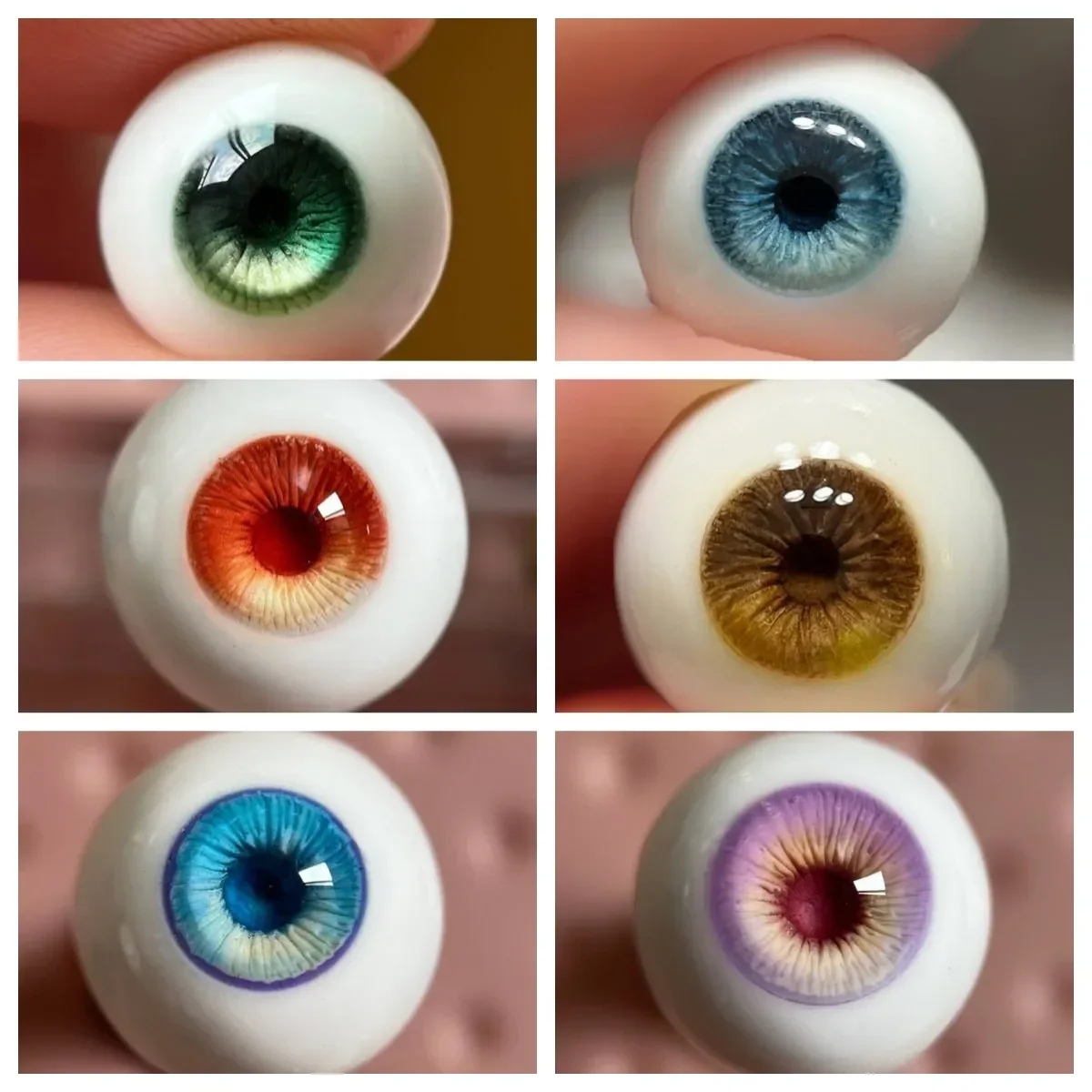 Doll Eye for 1/3 1/4 1/6 Bjd Doll Eyeball Plaster Stereoscopic Eye Lines Purely Handmade Diy Girl Dress Up Toy Doll Accessories