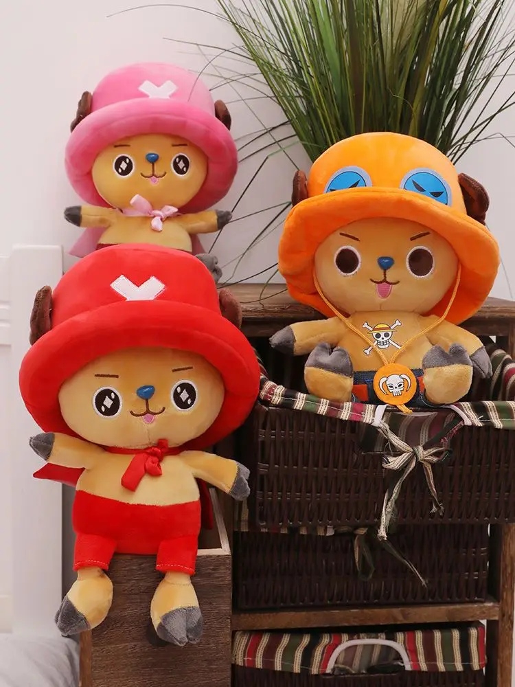 

4 стиля аниме-фигурок One Piece, Тони Тони Чоппер, 35 см, мягкая плюшевая кукла, игрушка, украшение для спальни, подарок на Рождество для детей