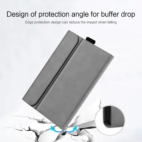 AJIUYU Flipfodral i PU-läder för Microsoft Surface Pro 9 8 7 7Plus 6 5 4 surfplatta, fodral för Surface Go 1 2 3 Go2, stativfodral 6 best sales Microsoft Surface Pro 9-fodral - №2