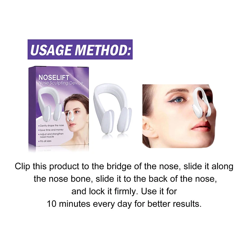 Neus Omhoog Tillen Vormvormende Orthotica Clip Schoonheid Neus Afslankend Massageapparaat Rechttrekken Clips Tool Neus Omhoog Clip Corrector