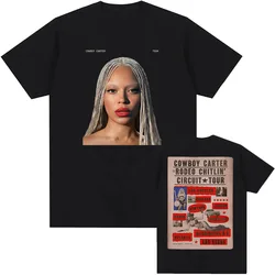 Beyoncé COWBOY CARTER TOUR 2025 T-shirt Cotton Summer Women Men Tshirts Short Sleeve O-neck Loose Tee-shirt Men Tees Print Top
