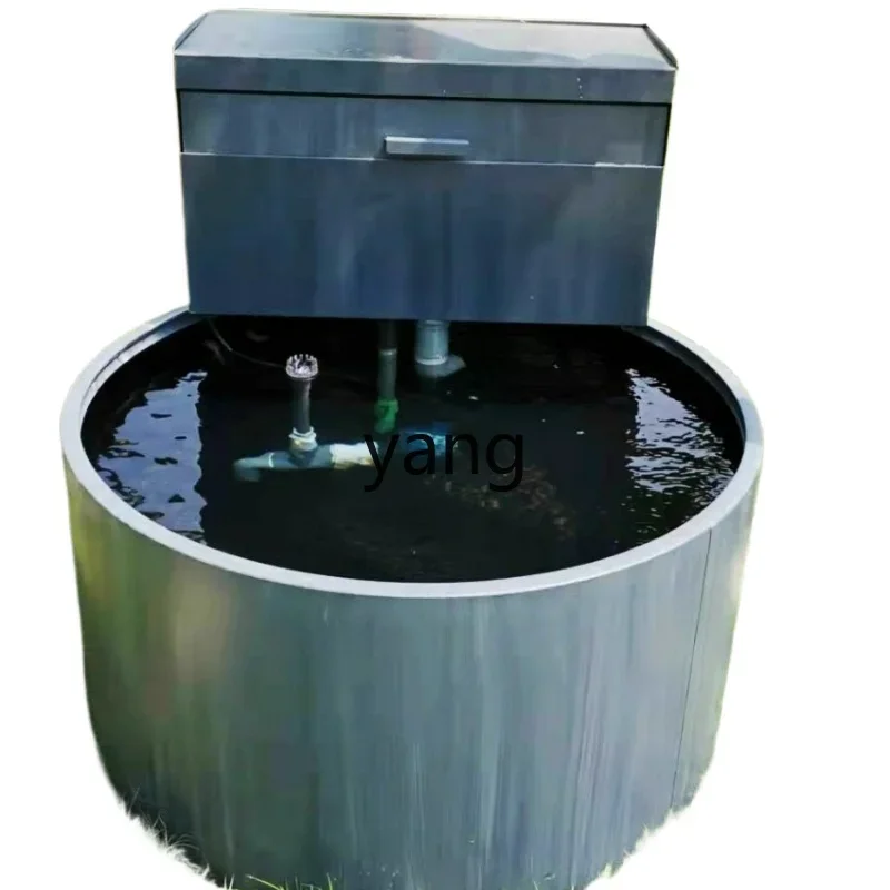 

LMM outdoor ancient fish tank filter water-free lotus water lily tank ecological water tank