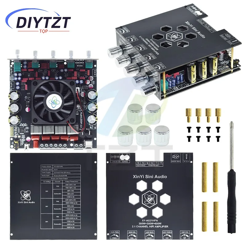 XY-AS21HPA Bluetooth High-Power Digital Verstärker Bord 2,1 Kanal Subwoofer 300 W * 2 + 600 W Dual TPA3255 Amplificador
