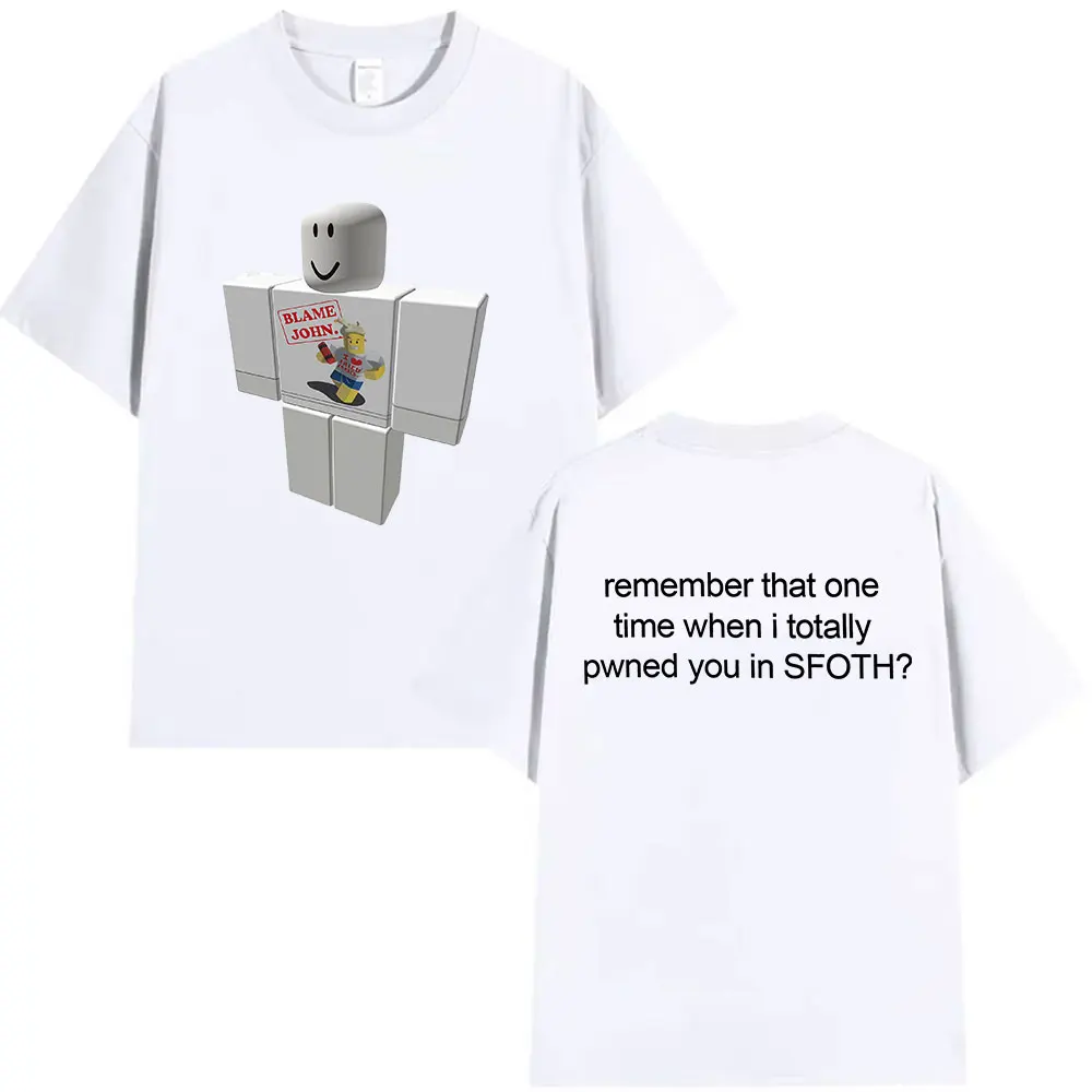 مضحك اللوم جون شيدليتسكي فورسكين 2025 طباعة تي شيرت الرجال النساء الصيف عالية الجودة موضة تي شيرت المتضخم القطن تي شيرت #2