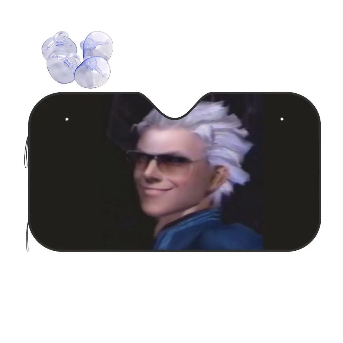 

Vergil From The Devil May Cry Series Sunshade Windscreen Car Front Windshield Window Sun Visor Accessories Covers