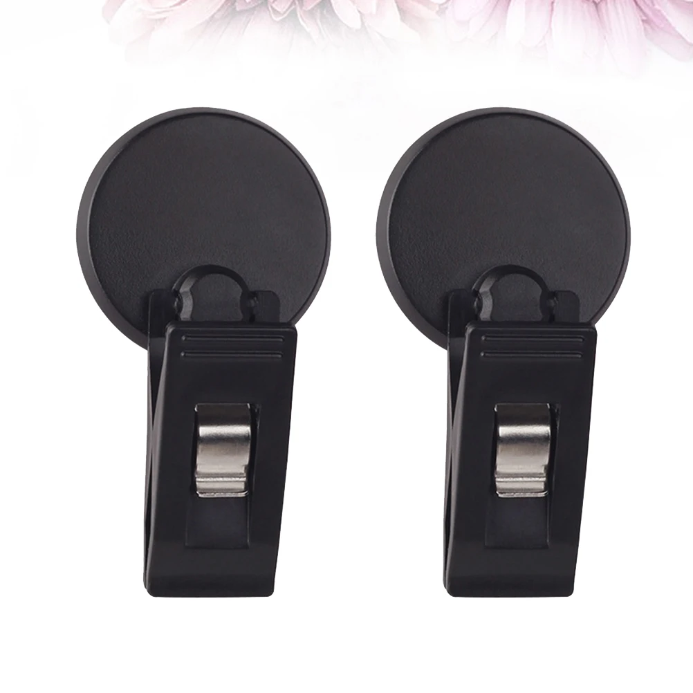 

2 Pcs Multifunction Card Holder Vehicle-mounted Access Control Ticket Clip Money Folder Bill