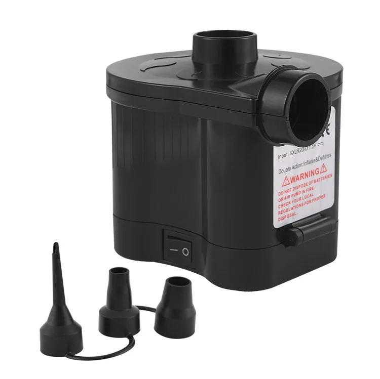 HS418Portable Electric Air Pump High Pressure Fast Inflator Deflator for Air Mattress Inflatable Boat Pool Floats Outdoor Blower