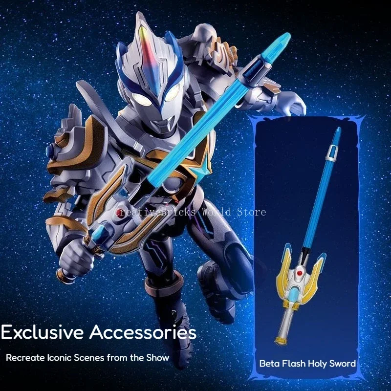 BLOKEES Ultraman GALAXY VERSION S 02 Ultraman X Tiga Trigger Golza Kyrieloid Assembled Movable Model Children Birthday Gift Toys