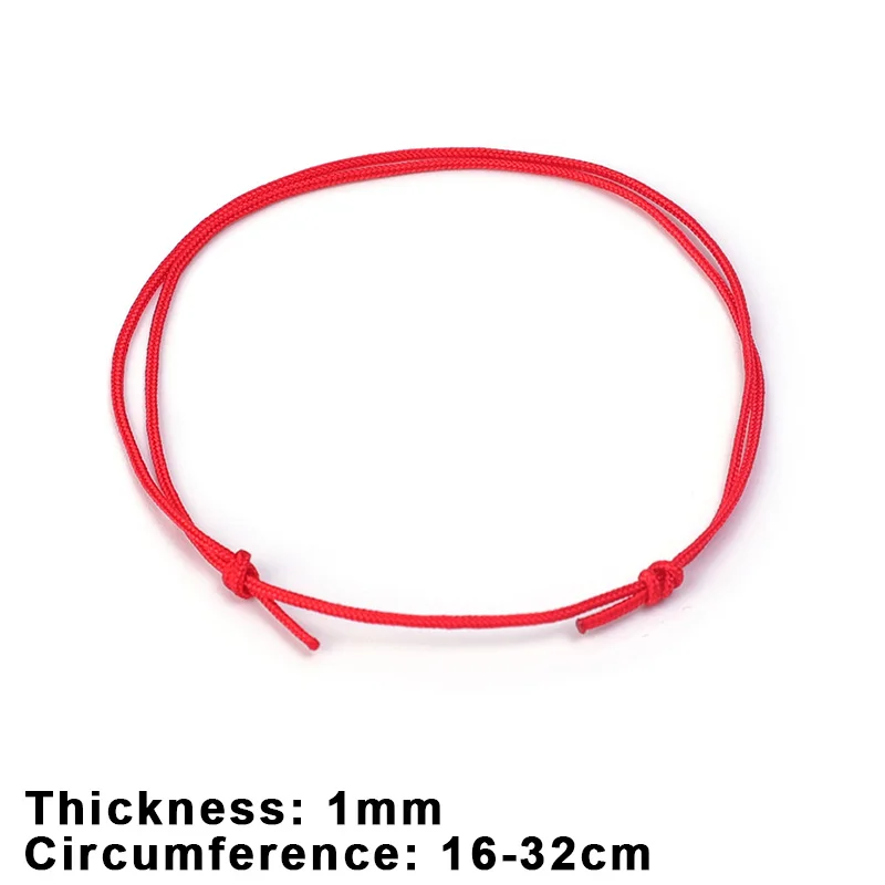 Lucky Red String Bracelet Women Men Simple Thin Rope Braided Bracelets Protection Good Luck Amulet for Success Handmade Jewelry