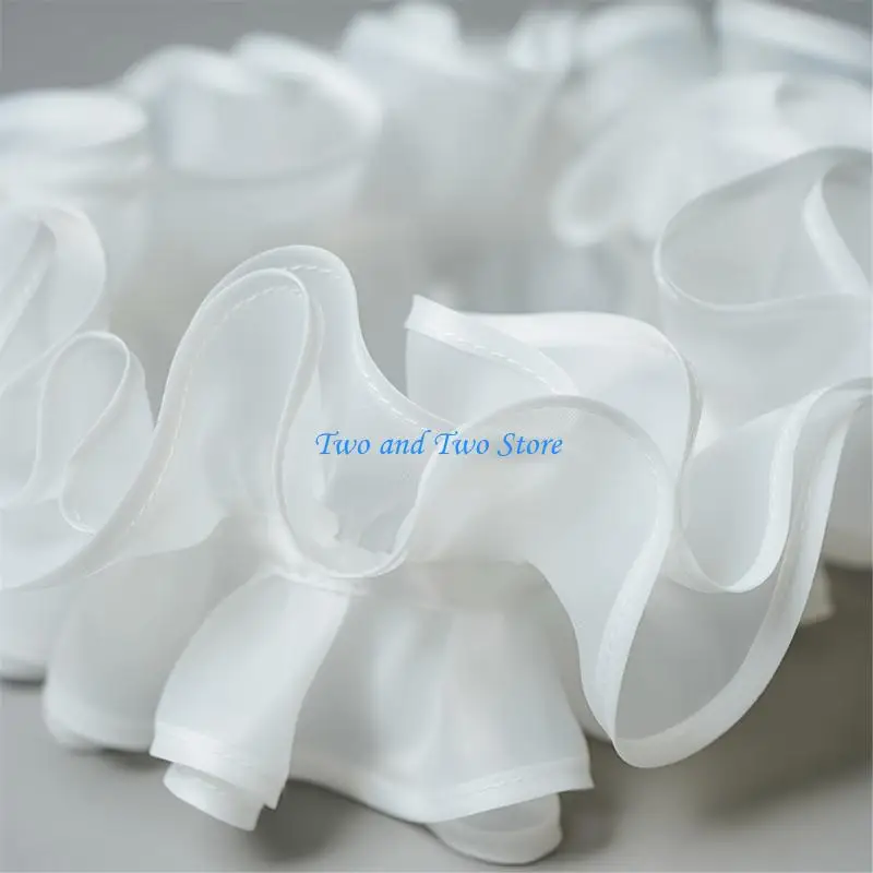 HX6F False Collar Decorative Jabot Collar Arm Waist Neck Decoration For Stage Show