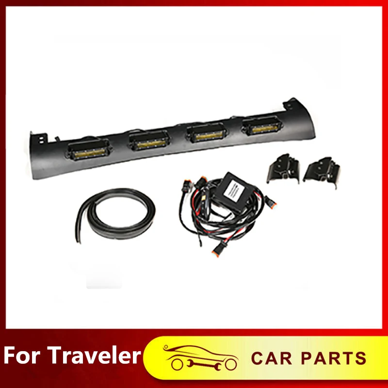 Car Lights Automobiles Parts For Chery Jetour Traveler T2 2023-2025 Off-road Roof Spoiler Spotlight Led Spotlights Accessories