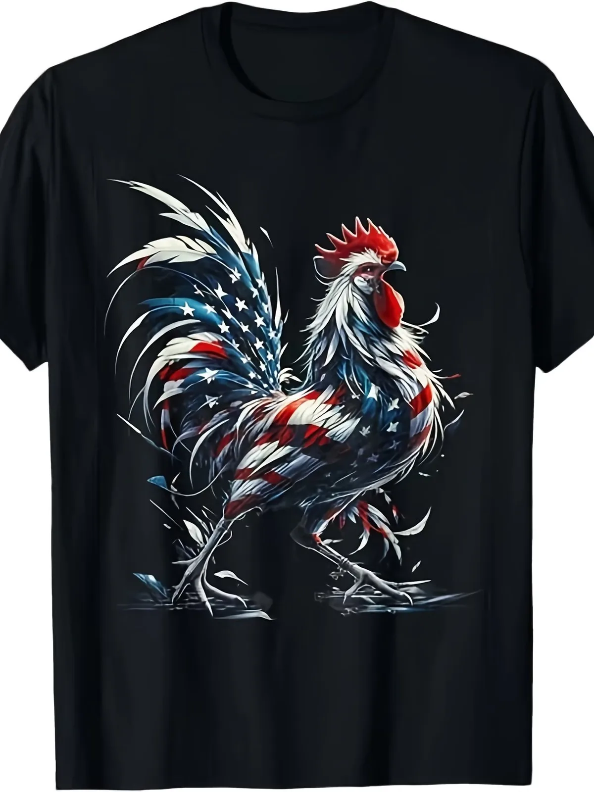 

4th of July Funny Chicken Graphic Tee