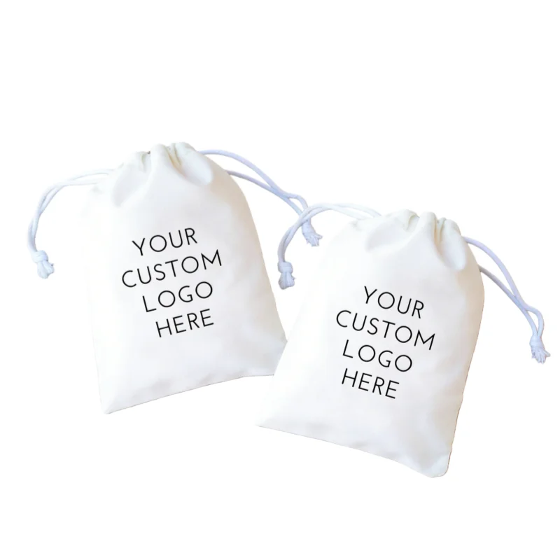 25 sacs à cordon avec logo personnalisé - Cadeaux de mariage personnalisés et cadeaux d'affaires d'entreprise