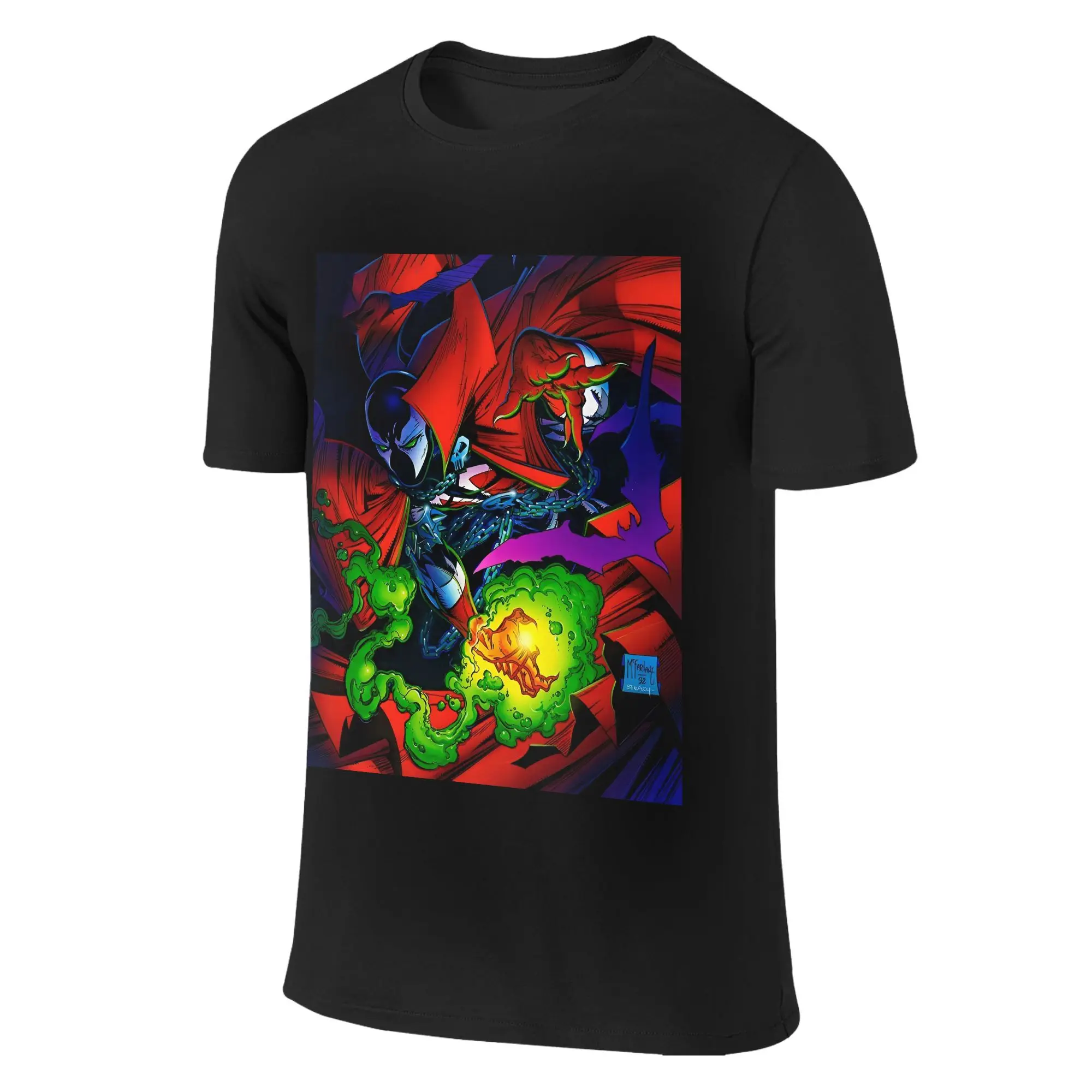 

Spwn Hero Anime for Men Women T Shirt Funny Tee Shirt Short Sleeve Round Neck T-Shirts 100% Cotton Big Size Clothing