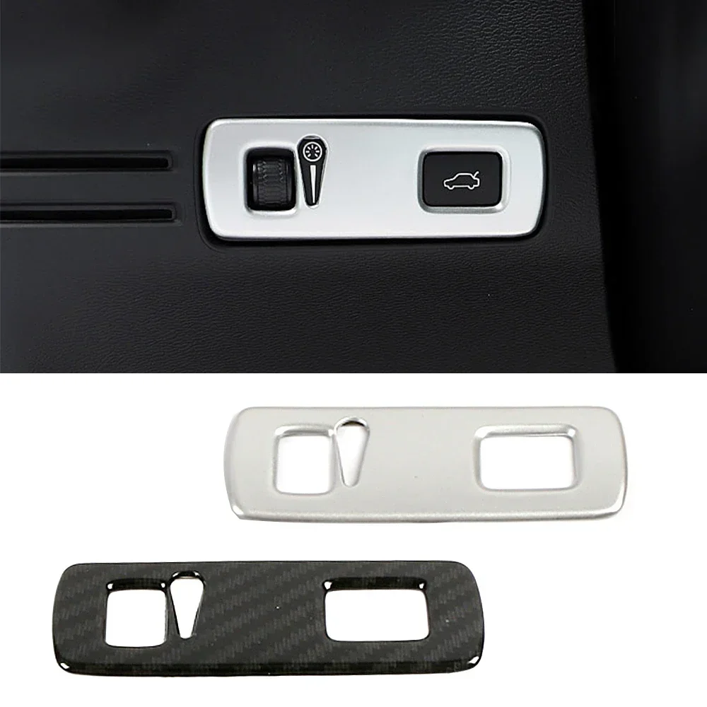 For Volvo XC40 XC60 XC90 S60 S90 V60 V90 2018-2022 Headlight Adjust Switch Rear Trunk Switch Button Decor Frame Cover Trim