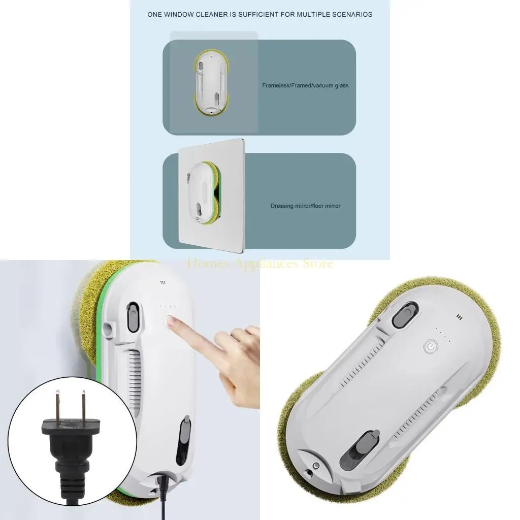 

D0AB Efficient Window Cleaner Robot with Intelligent Route Planning ABS Texture