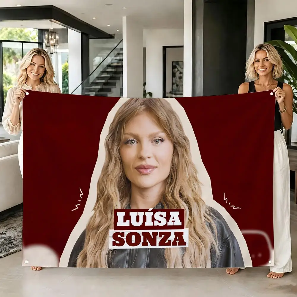 Brazilian Pop Singer L-Luisa Sonza Flags Tapestry Creative Pattern Photo Living Room Wall Art Party Outdoor Decor