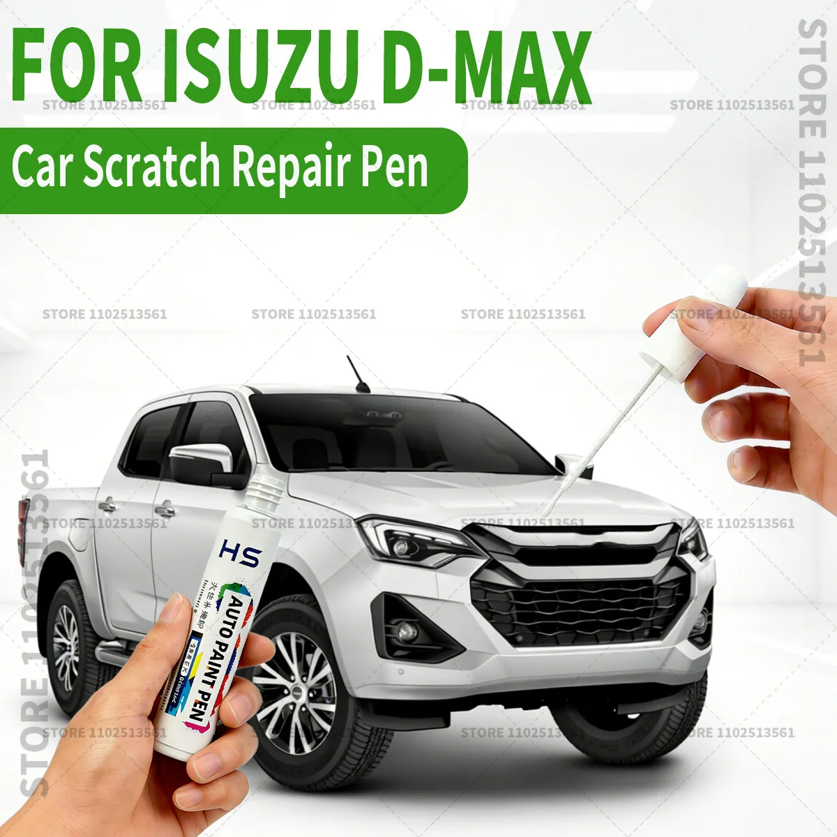 

Ручка-корректор для ремонта автомобильной краски, аксессуары для устранения царапин, цвета: черный, гранитный серый, красный, минеральный белый, синий, для ISUZU D-MAX 2002-2025 годов выпуска