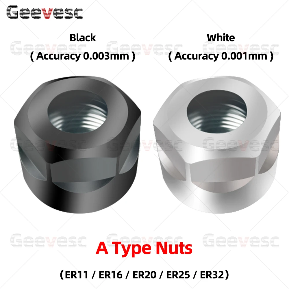 Dynamic Balance ER8 ER11 ER16 ER20 ER25 ER32 A M UM Nut SK10 SK16 GER 11 16 20 25 32 high-speed ER SK CNC Nut Engraving machine