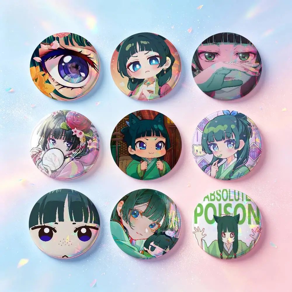M-MaoMao HD Print Badges Pretty Round Display Brooches IP merchandise 32mm 58mm 75mm 44mm 25mm