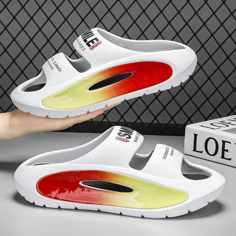 

Men Slippers 2024 New Summer EVA Soft-soled Platform Slides Sandals Indoor Outdoor Walking Beach Shoes Flip Flops Mens Shoes