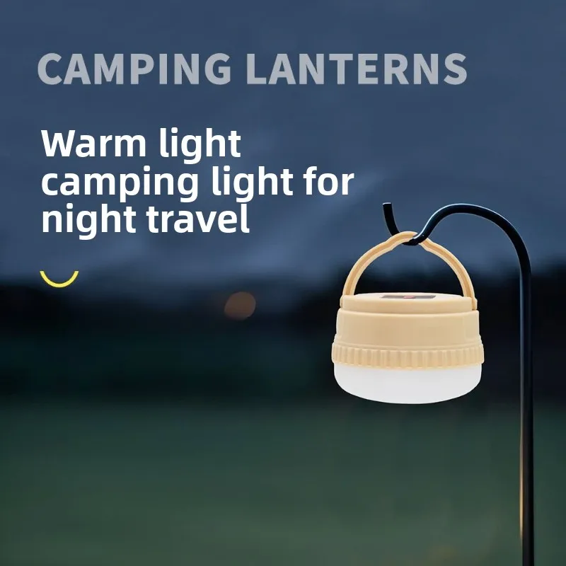 

Lanterns For Camping Portable Camping Light Solar Panel 3 Modes Waterproof Lamp With Hook Survival Gear For Tent Hiking Fishing