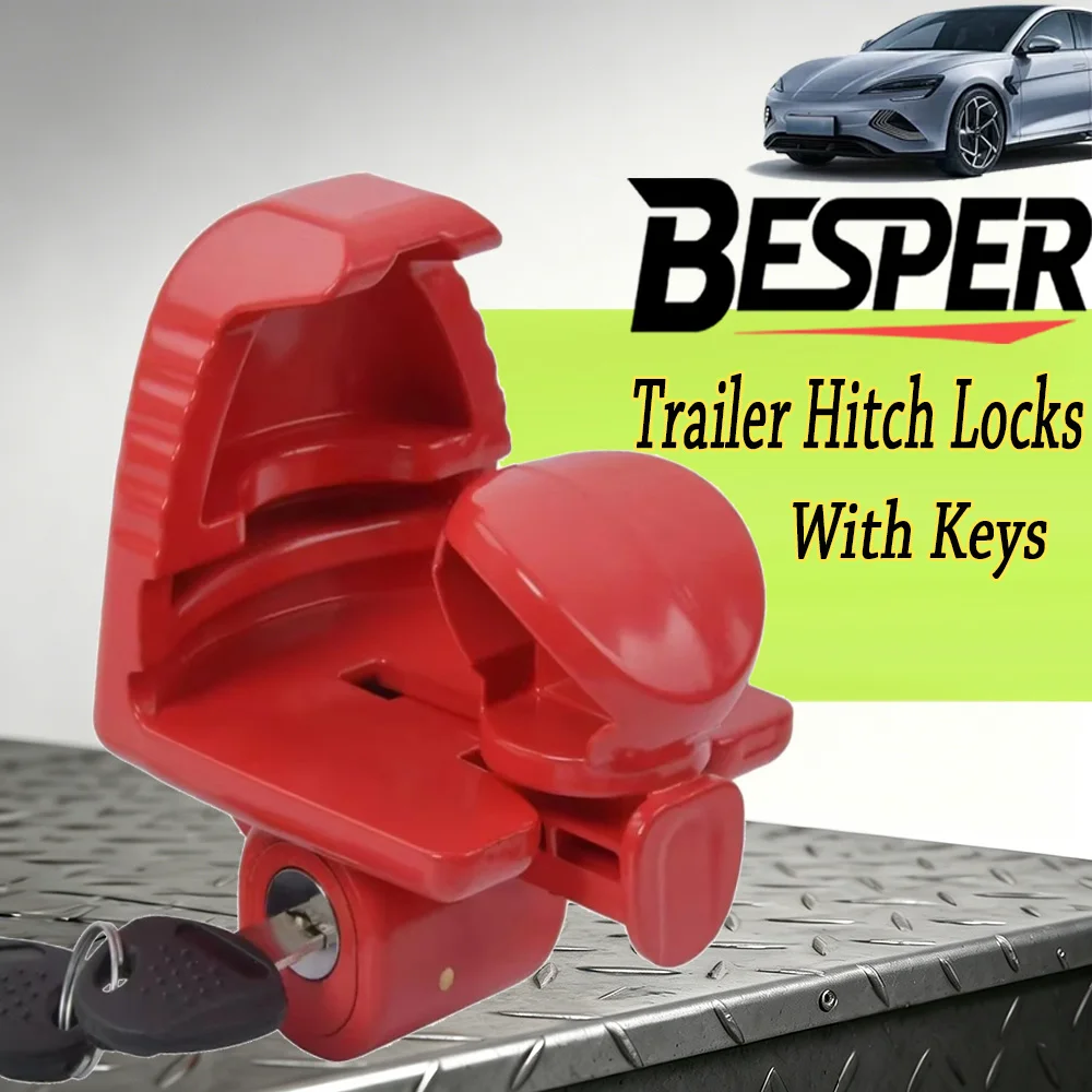 Car Yacht Marine Trailer Hitch Lock Anti-theft Towing Lock Heavy Duty Trailer Connection Security Lock Anti-theft Trailer Device