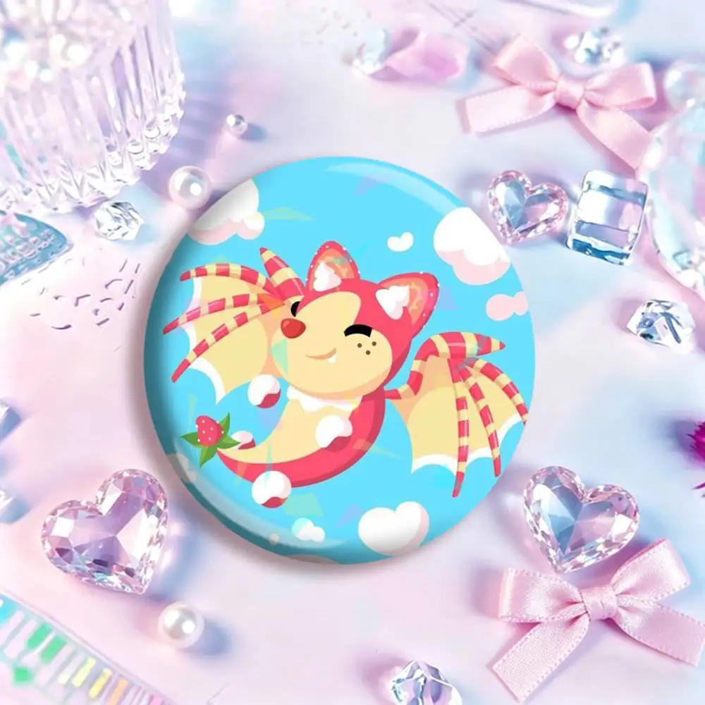 Game A-Adopts Me  Laser Badge Creative Pins Brooch for Decor Gifts Fans Collect Easter decorations