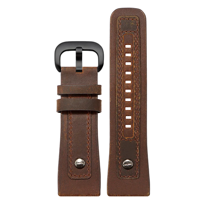 28mm Genuine leather watch strap men for SEVENFRIDAY M2 P3C 02 P1B 01 Q2 03 V2 01 retro cowhide watchband with rivets