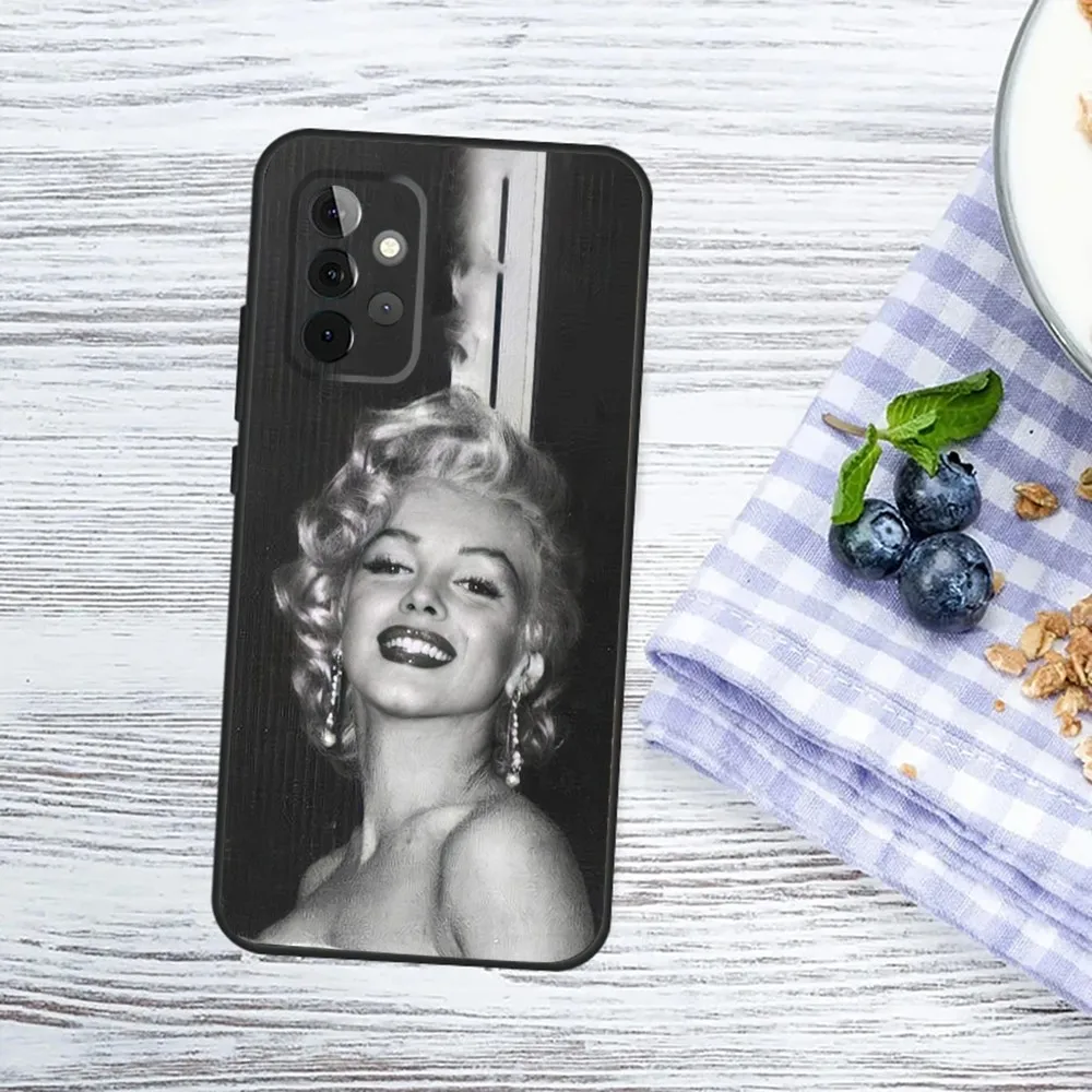 Sexy M-Marilyn Girl M-MonroeS Phone Case For Samsung Galaxy A13,A21s,A22,A31,A32,A52,A53,A71,A80,A91 Soft Black Phone Cover