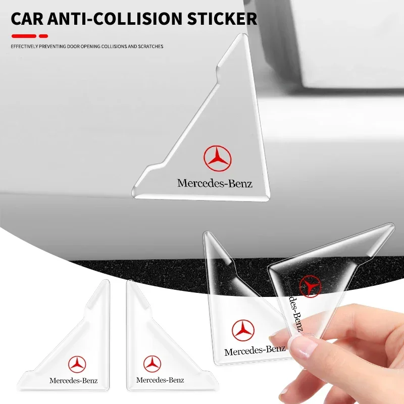 

2 шт. защитные накладки на углы дверей автомобиля, антиударные наклейки для Mercedes Benz A, C, E класса, GLE, GLB, GLC, W205, W212, W213, X253