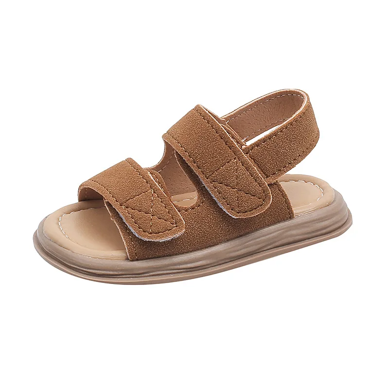 

Босоножки детские сандалии, новинка лета 2024, замшевые сандалии для мальчиков, модные сандалии для девочек, пляжная обувь с открытым носком, универсальная детская обувь, оптовая продажа