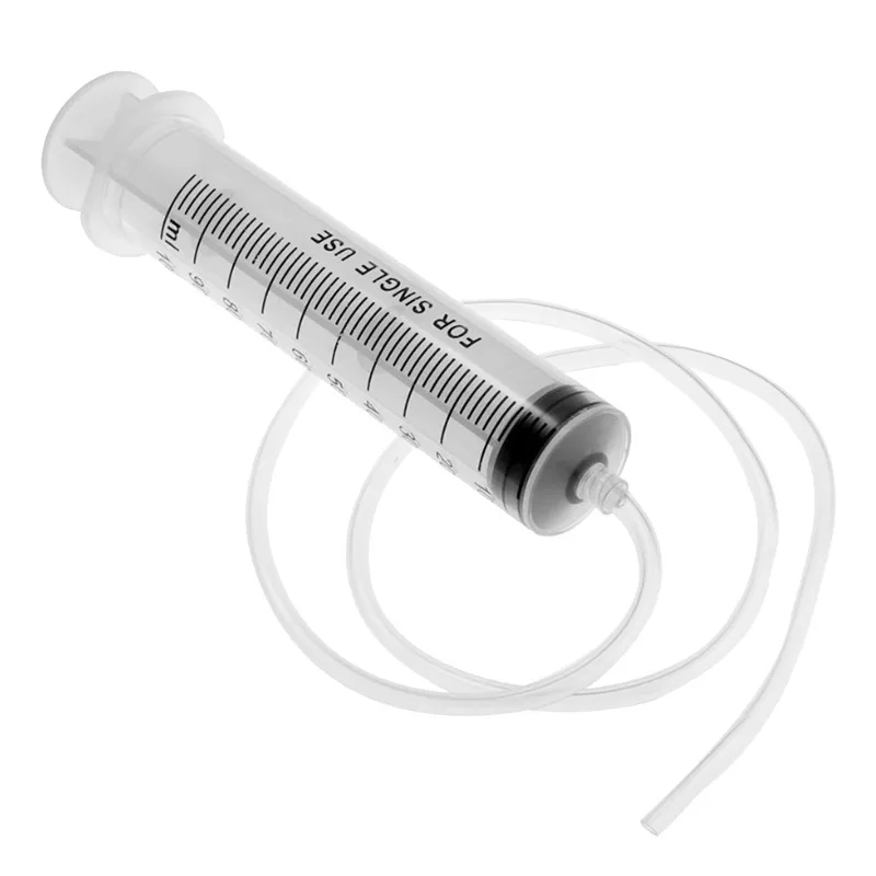 TRD For Car Clean Water Injector with Duct Pump Multi-function Plastic Syringe 100/300/500ml +30cm Pipe Portable