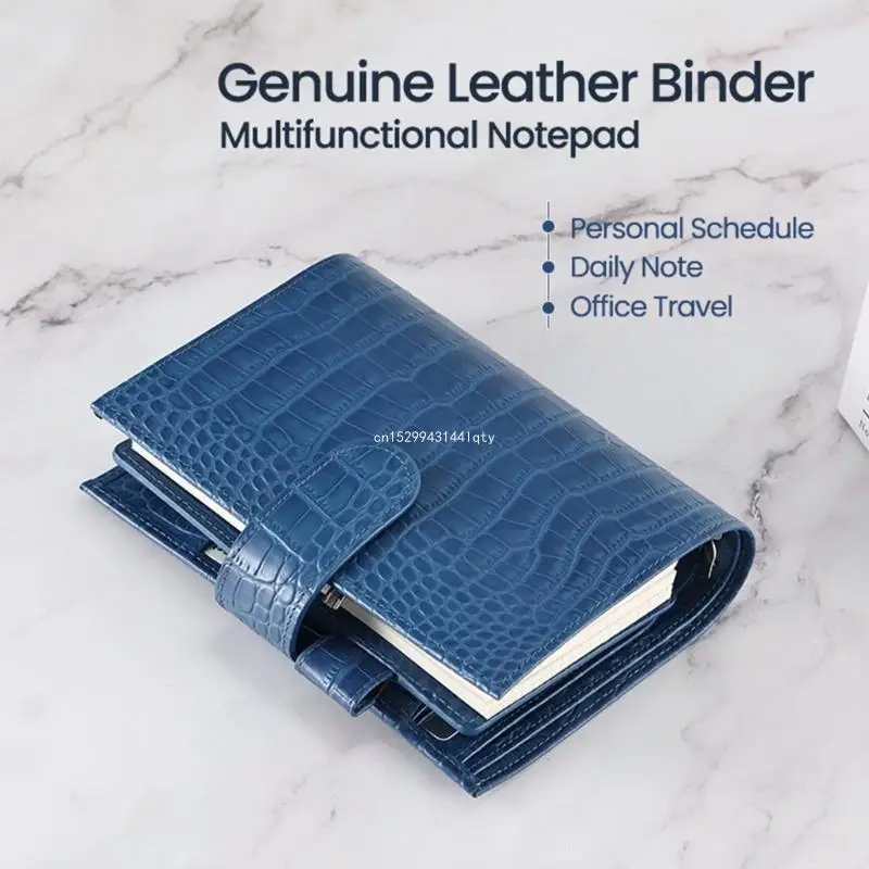 Binder Journal Nachfüllbares Notizbuch mit Stiftschlitz, Kartenhalter, Quittungsfach, Dropship