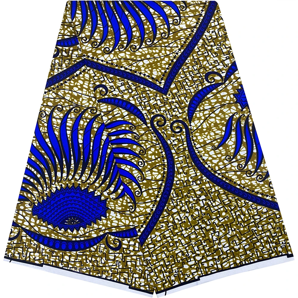 

Superior African Ankara Wax Fabric 6 Yards Latest Arrival Guaranteed Quality Suitable for Sewing DIY Making
