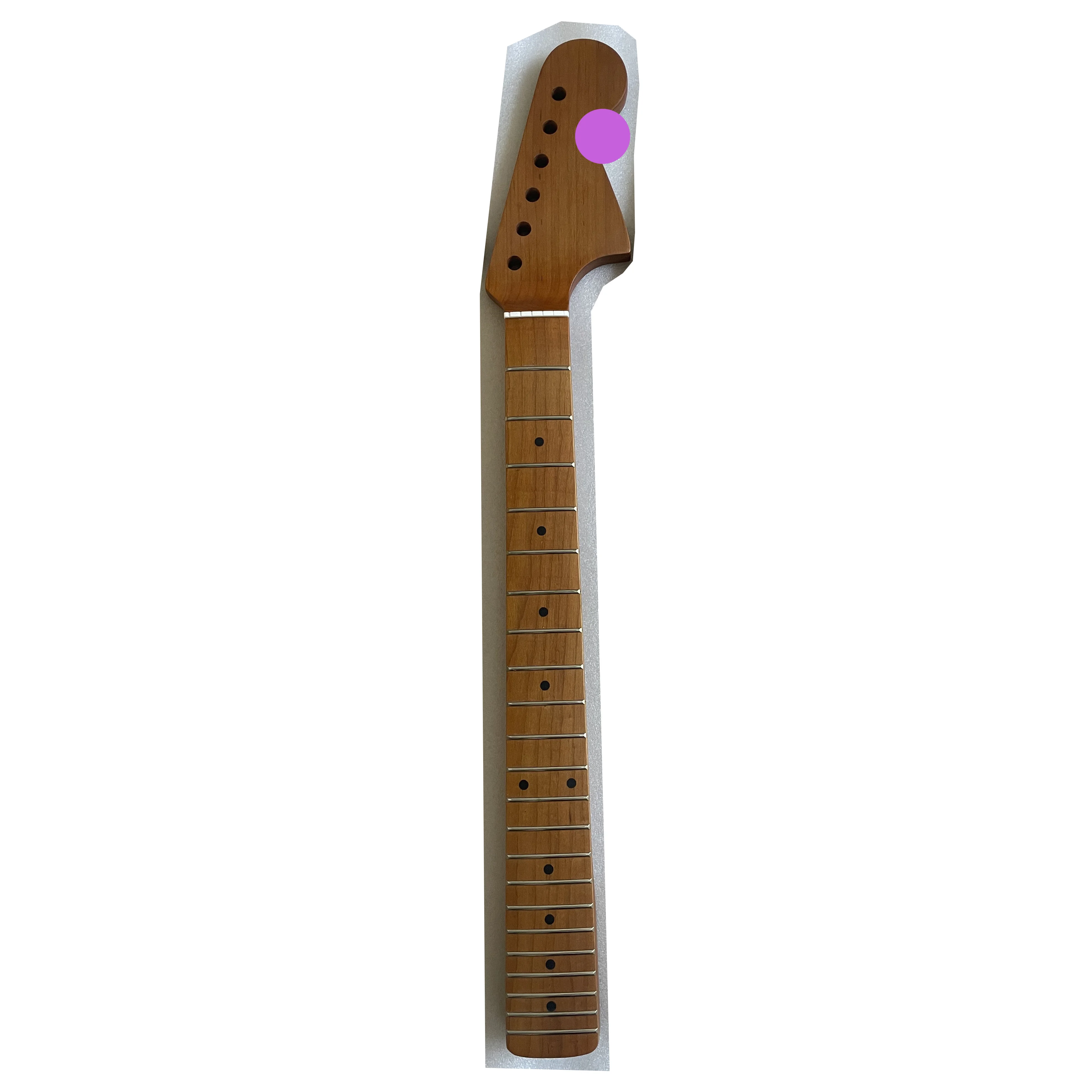 Roast Maple Guitar Neck, 22 Fret, 24 inch, Short Scale, Inlay Rosewood Fretboard, Roasted Maple Fingerboard, High Quality