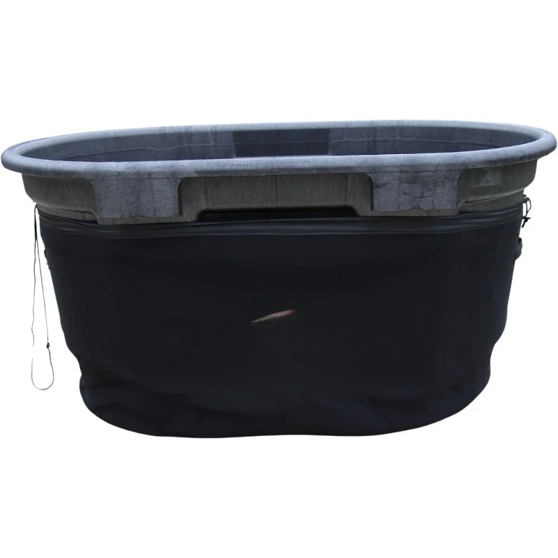 

150 Gallon Oval Stock Tank Insulated 5mm Neoprene Slip Sleeve Ice Water Therapy Ice Bath Cold Water Cover