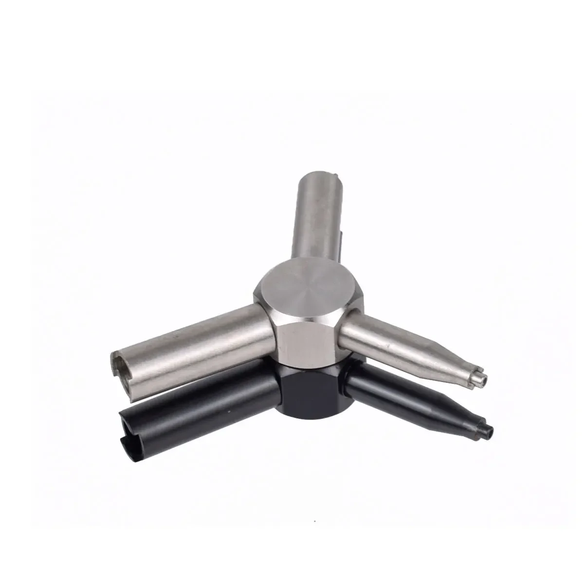 Stainless Steel Gas Valve Key Removal Tool Triple Magazine Charging Disassemblely Tools GBB AEG